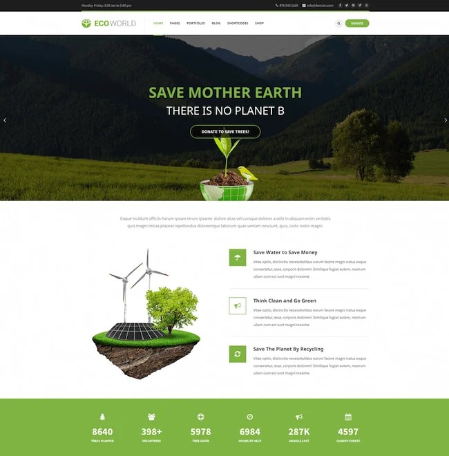 Eco Friendly Wordpress Theme Free World Digital - High Quality Retina Mountain Backgrounds | Free Download